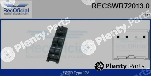 Recoficial RECSWR72013.0 — Switch, window regulator