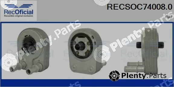Recoficial RECSOC74008.0 — Oil Cooler, engine oil
