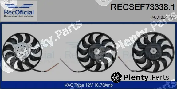 Recoficial RECSEF73338.1 — Fan, engine cooling
