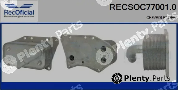 Recoficial RECSOC77001.0 — Oil Cooler, engine oil