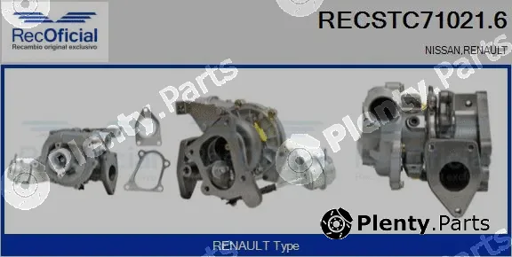 Recoficial RECSTC71021.6 — Charger, charging (supercharged/turbocharged)