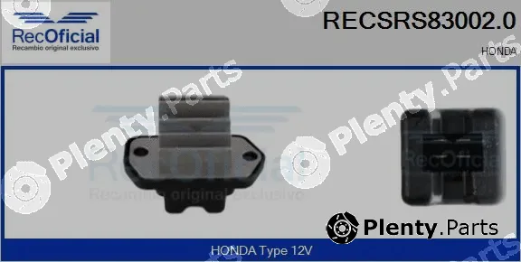 Recoficial RECSRS83002.0 — Resistor, interior blower