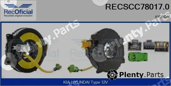 Recoficial RECSCC78017.0 — Clockspring, airbag