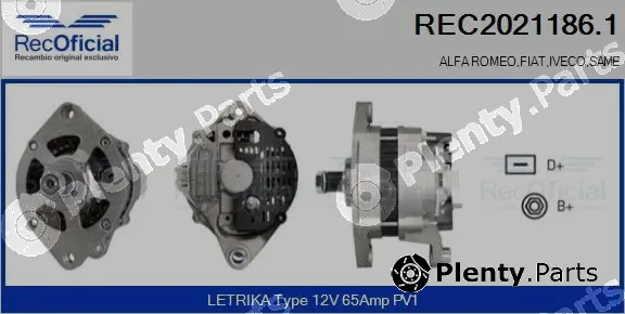 Recoficial REC2021186.1 — Alternator