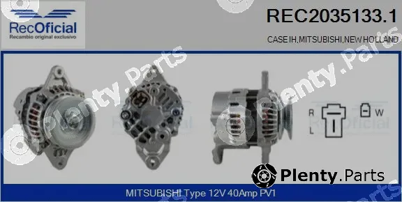 Recoficial REC2035133.1 — Alternator