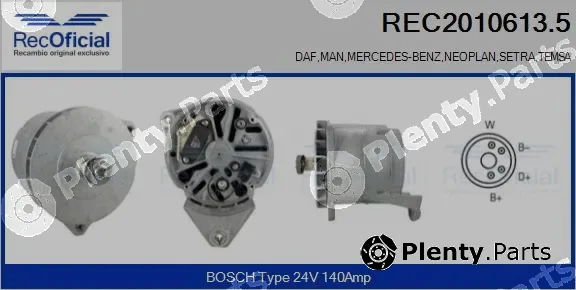 Recoficial REC2010613.5 — Alternator
