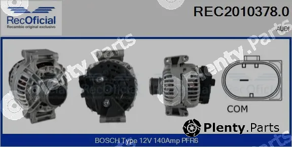 Recoficial REC2010378.0 — Alternator