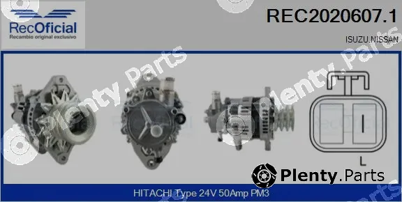 Recoficial REC2020607.1 — Alternator