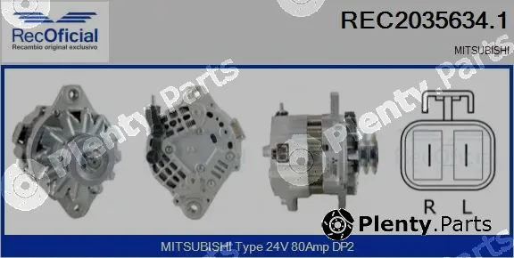 Recoficial REC2035634.1 — Alternator