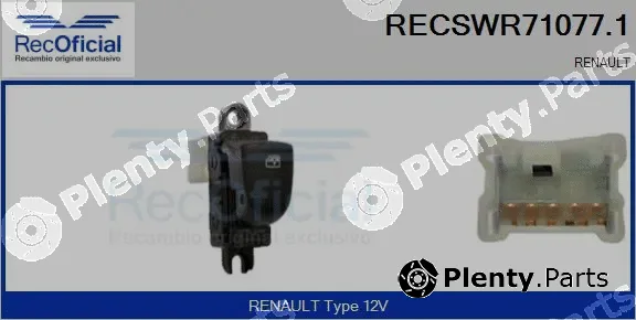Recoficial RECSWR71077.1 — Switch, window regulator