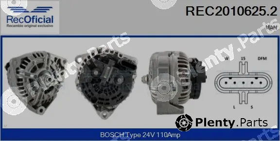 Recoficial REC2010625.2 — Alternator