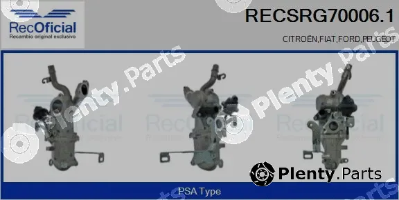 Recoficial RECSRG70006.1 — Cooler, exhaust gas recirculation