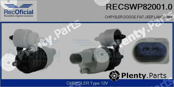 Recoficial RECSWP82001.0 — Washer Fluid Pump, window cleaning