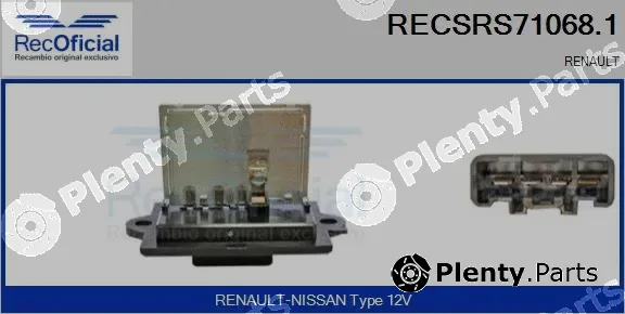 Recoficial RECSRS71068.1 — Resistor, interior blower
