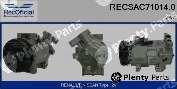 Recoficial RECSAC71014.0 — Compressor, air conditioning