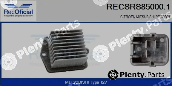 Recoficial RECSRS85000.1 — Resistor, interior blower