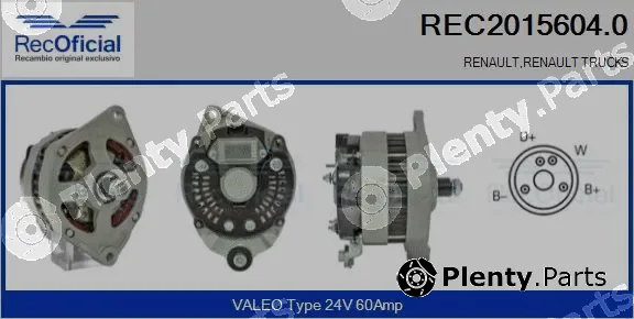 Recoficial REC2015604.0 — Alternator