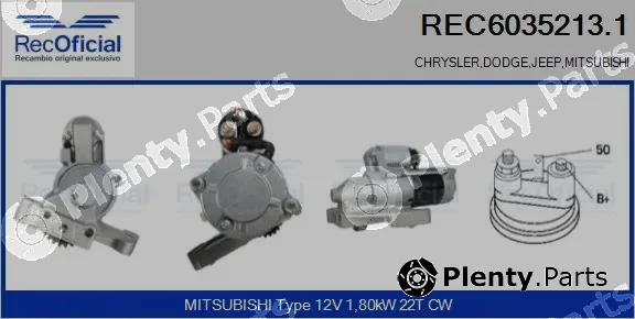 Recoficial REC6035213.1 — Starter