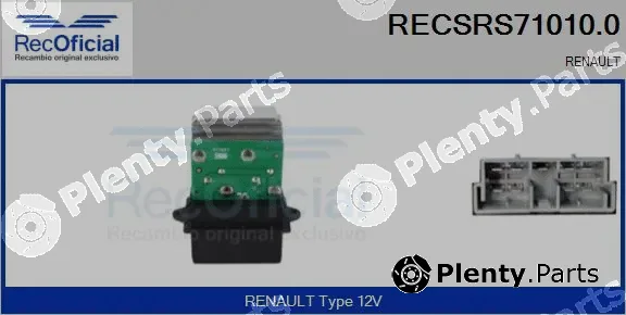 Recoficial RECSRS71010.0 — Resistor, interior blower