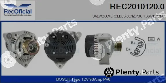 Recoficial REC2010120.0 — Alternator