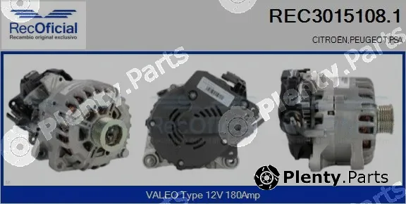 Recoficial REC3015108.1 — Alternator, starter
