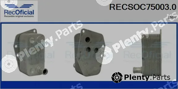 Recoficial RECSOC75003.0 — Oil Cooler, engine oil