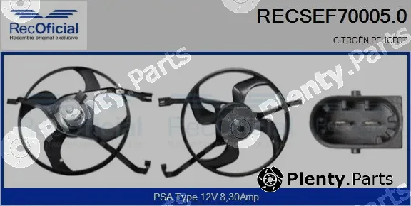 Recoficial RECSEF70005.0 — Electric Motor, radiator fan