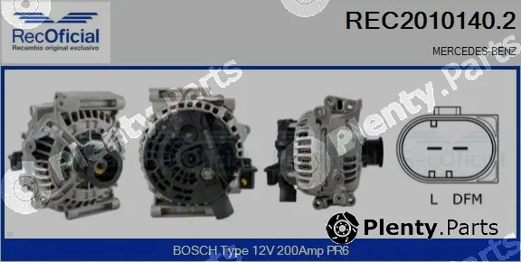 Recoficial REC2010140.2 — Alternator