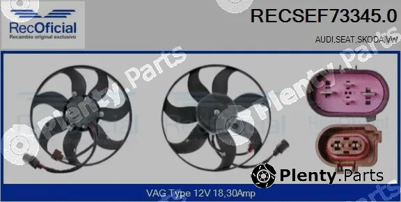 Recoficial RECSEF73345.0 — Fan, engine cooling