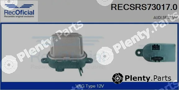 Recoficial RECSRS73017.0 — Resistor, interior blower