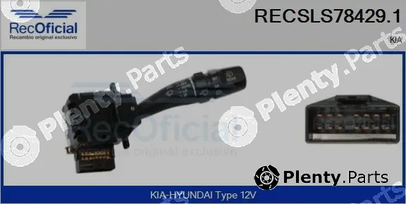 Recoficial RECSLS78429.1 — Steering Column Switch