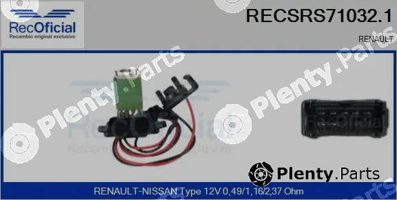 Recoficial RECSRS71032.1 — Resistor, interior blower