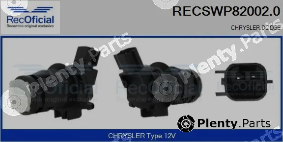 Recoficial RECSWP82002.0 — Washer Fluid Pump, window cleaning