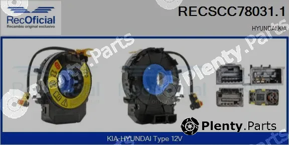 Recoficial RECSCC78031.1 — Clockspring, airbag