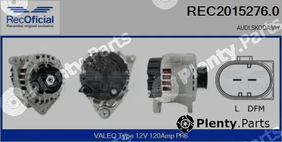 Recoficial REC2015276.0 — Alternator