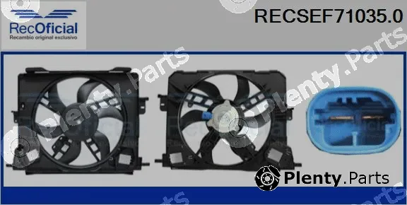 Recoficial RECSEF71035.0 — Electric Motor, radiator fan