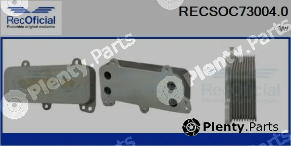 Recoficial RECSOC73004.0 — Oil Cooler, engine oil