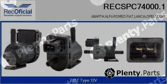 Recoficial RECSPC74000.1 — Pressure Converter, exhaust control