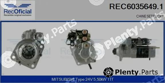 Recoficial REC6035649.1 — Starter