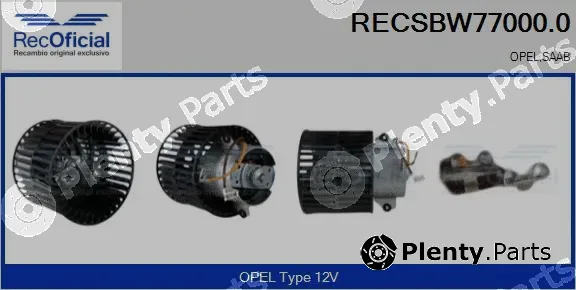 Recoficial RECSBW77000.0 — Interior Blower