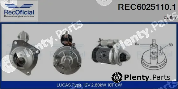 Recoficial REC6025110.1 — Starter
