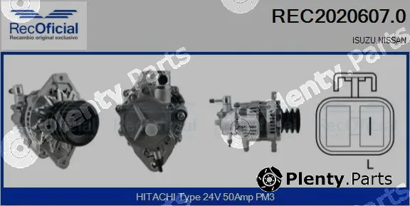 Recoficial REC2020607.0 — Alternator