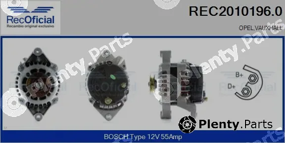 Recoficial REC2010196.0 — Alternator