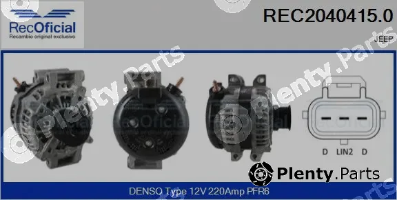 Recoficial REC2040415.0 — Alternator