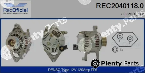 Recoficial REC2040118.0 — Alternator