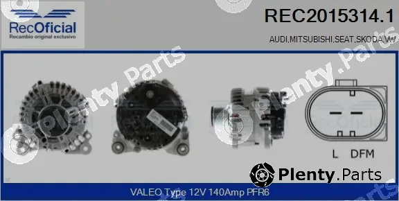 Recoficial REC2015314.1 — Alternator