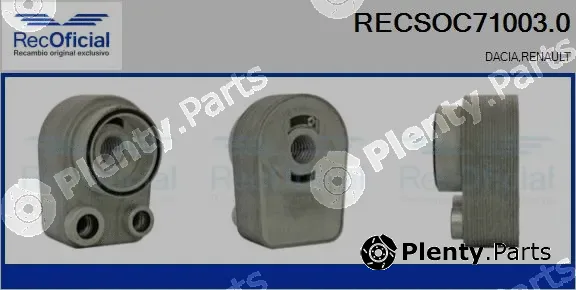 Recoficial RECSOC71003.0 — Oil Cooler, engine oil
