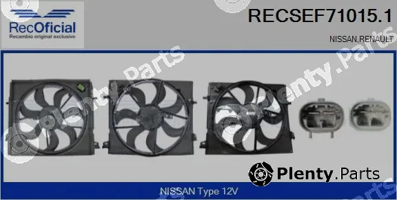 Recoficial RECSEF71015.1 — Electric Motor, radiator fan