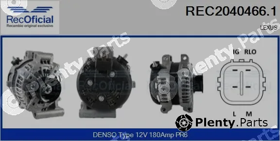 Recoficial REC2040466.1 — Alternator