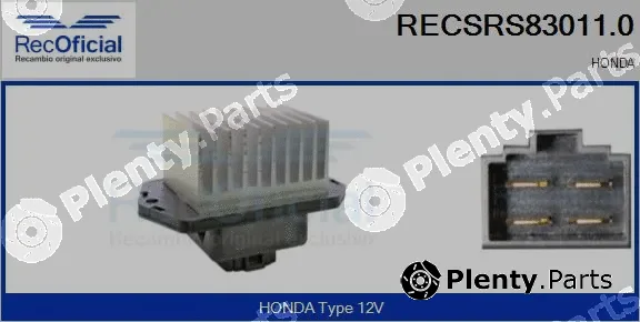Recoficial RECSRS83011.0 — Resistor, interior blower